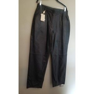 Mardini leather pants black 14 90s 1990 new with tag